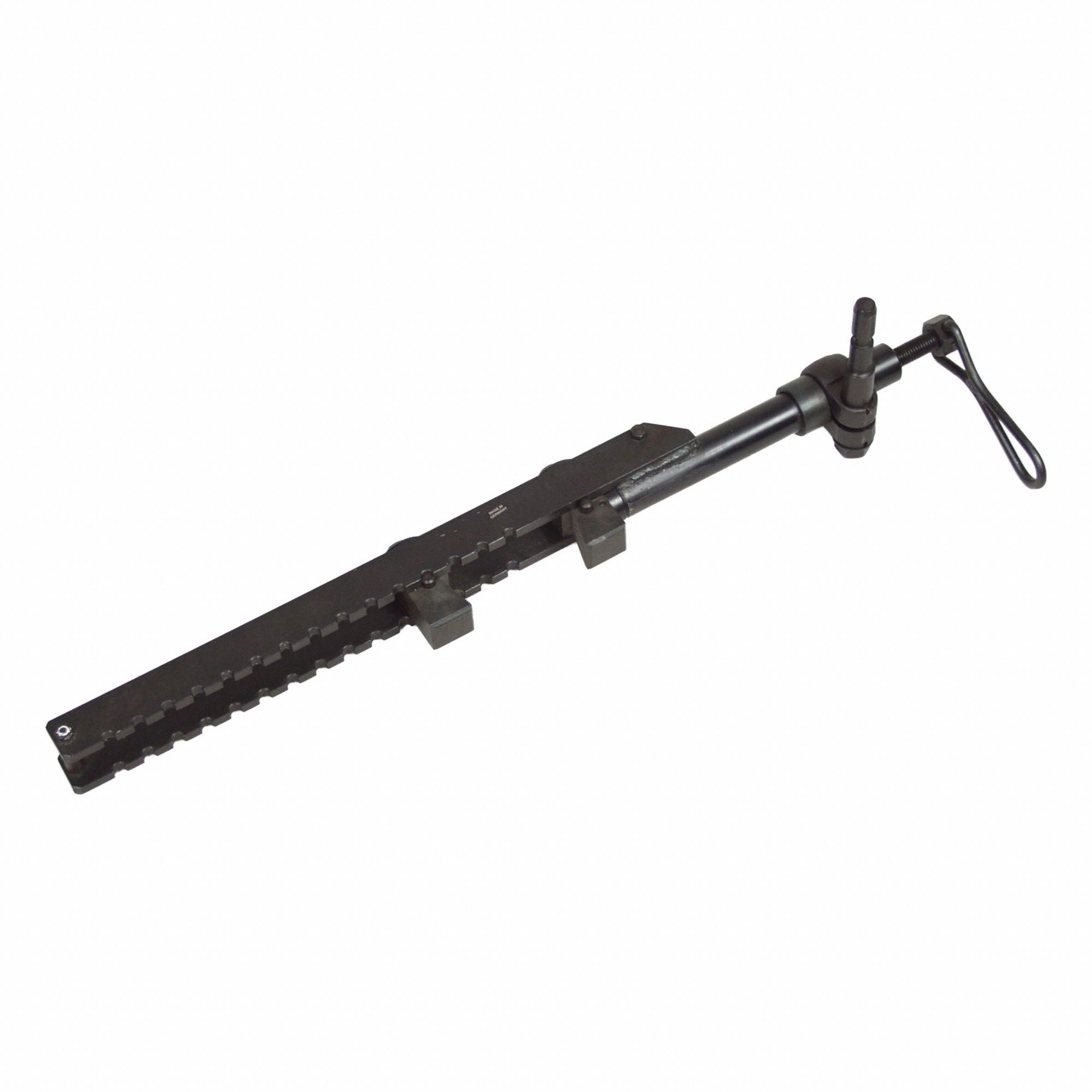 Profile Clamp Affixing Hacksaw to Pipes