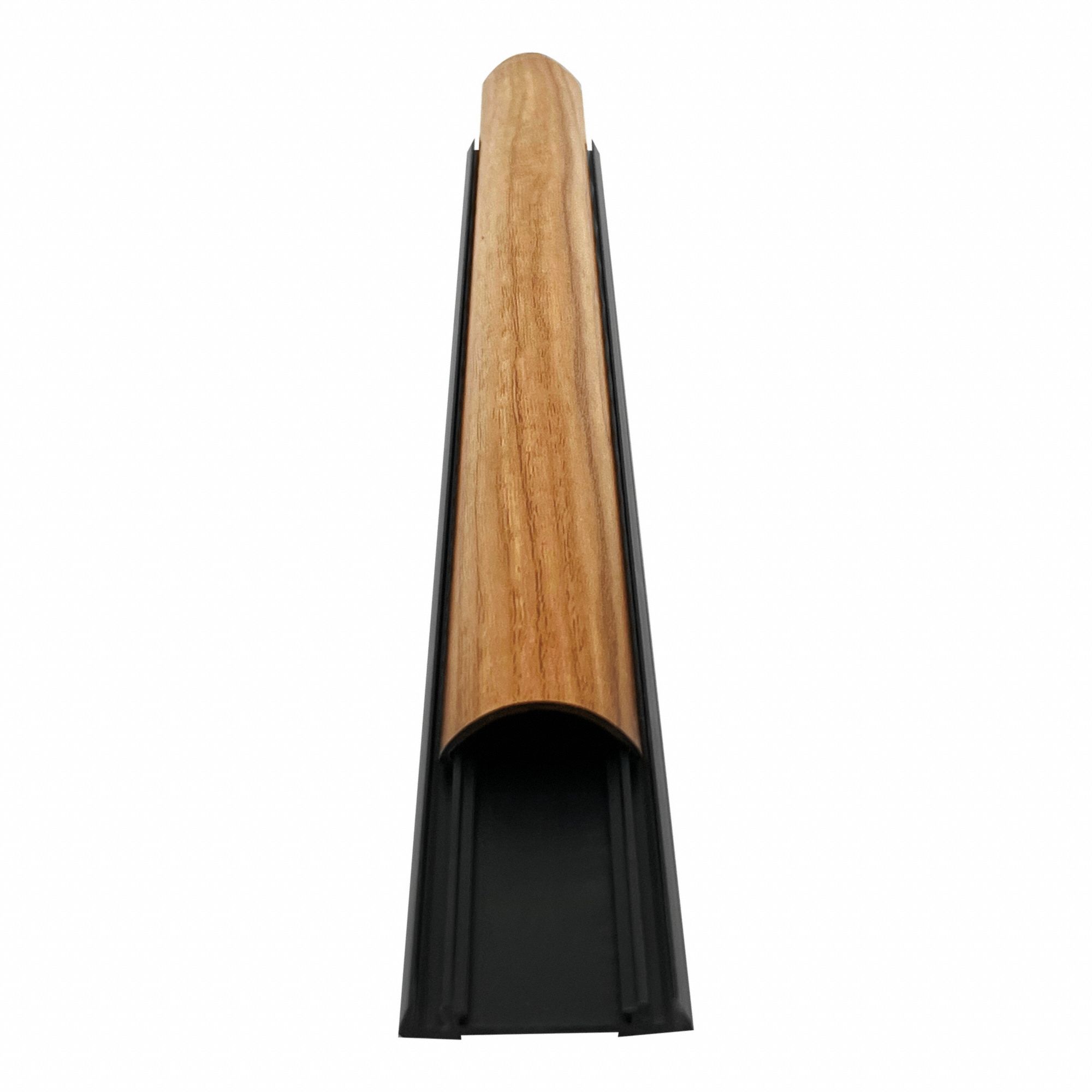 Cable protector: 1 Channels, 1 5/8 in Overall Wd, 5/8 in Overall Ht, 5 ft Lg, Plastic, Medium Oak