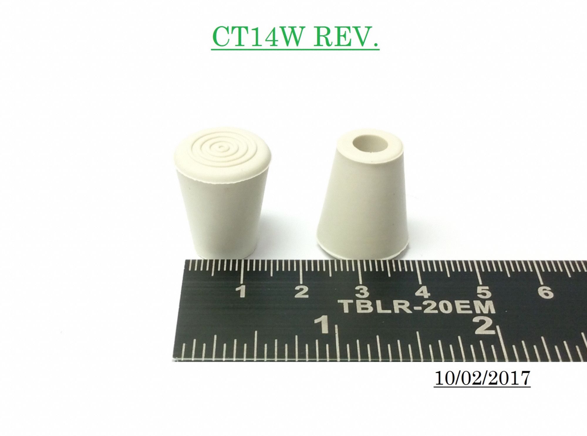 Rubber, Round, Furniture Protective Leg Tips 16ZD86CTB 14W/W Grainger