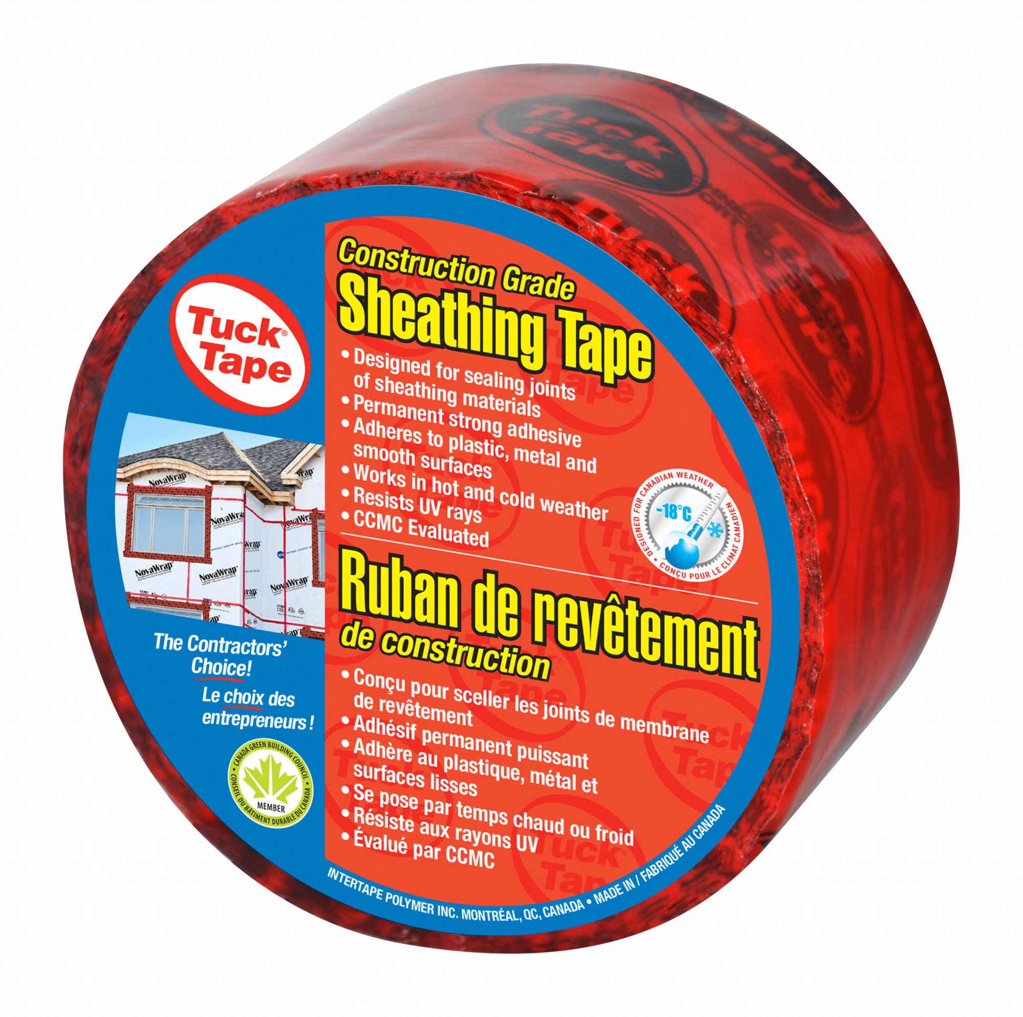 20500 FILM TAPE, BLACK, RED, 0 °  TO 122 ° F, 180 FT L, 2 2/5 IN W, 3 MIL, UV-RESISTANT