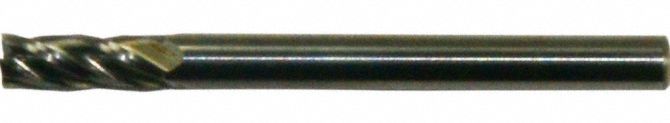 Sq. End Mill, Single End, Carb, 0.0140"