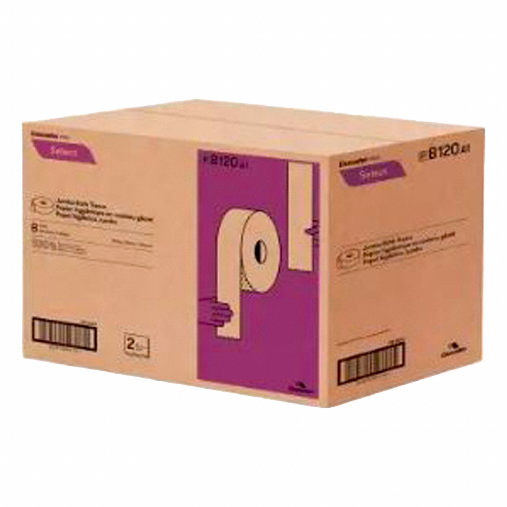 TOILET PAPER ROLL,2 PLY,900 FT L,CA8