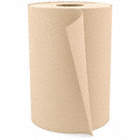 PAPER TOWEL ROLL, HARDWOUND, 1-PLY, BROWN, 350 FT X 7 8/9 IN, UNIVERSAL, 12 PK
