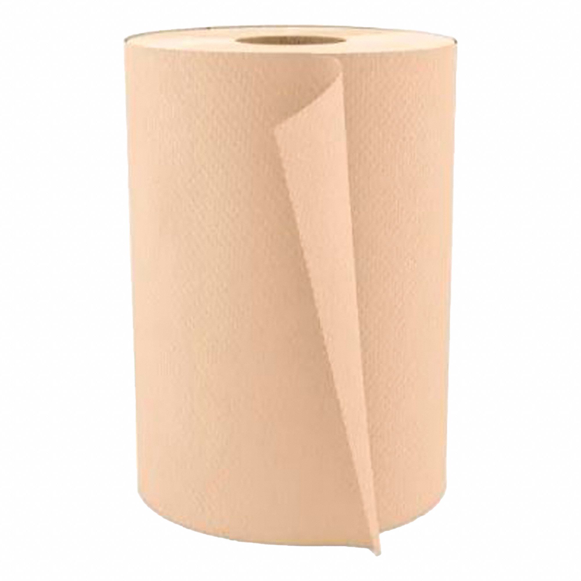 PAPER TOWEL ROLL, HARDWOUND, 1-PLY, BROWN, 425 FT X 7⅘ IN, UNIVERSAL, 12 PK