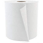 PAPER TOWEL ROLL, HARDWOUND, 1-PLY, WHITE, 800 FT X 7 8/9 IN, 6 PK, 60 SHEETS