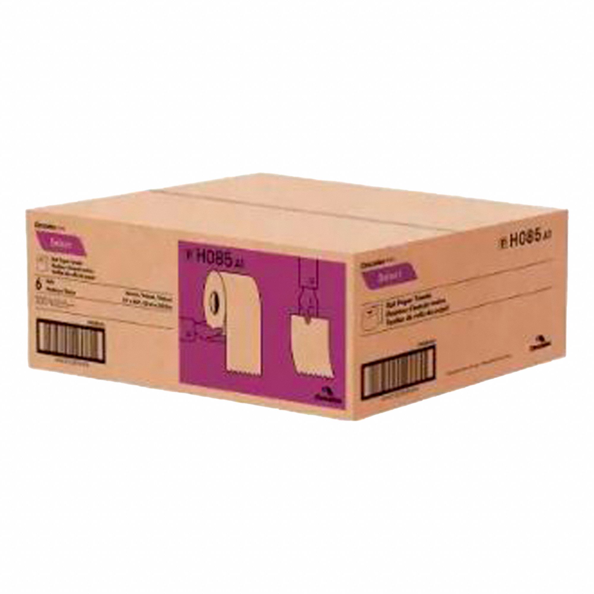 PAPER TOWEL ROLL, HARDWOUND, 1-PLY, BROWN, 800 FT X 7 8/9 IN, 6 PK, 60 SHEETS