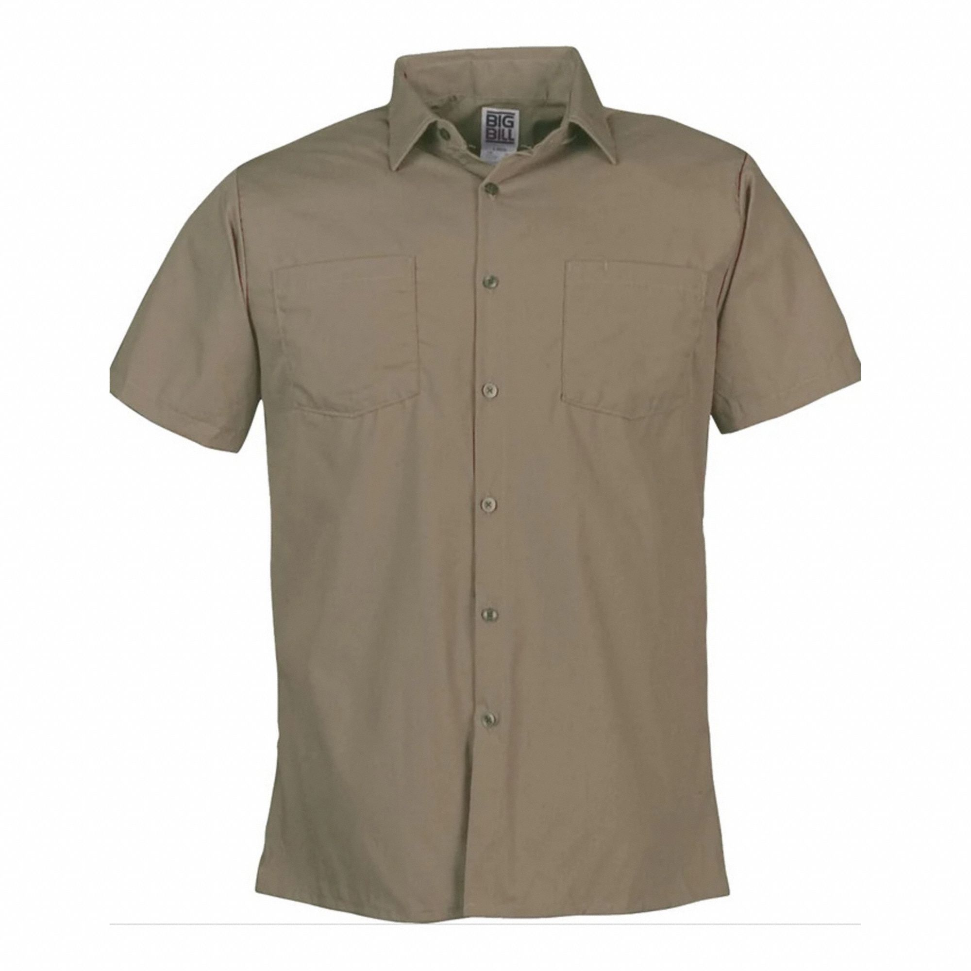 CHEMISE DE TRAVAIL 130, SABLE, M, 35% COTON/65% POLYESTER, TISSU 4,25OZ, MANCHES COURTES