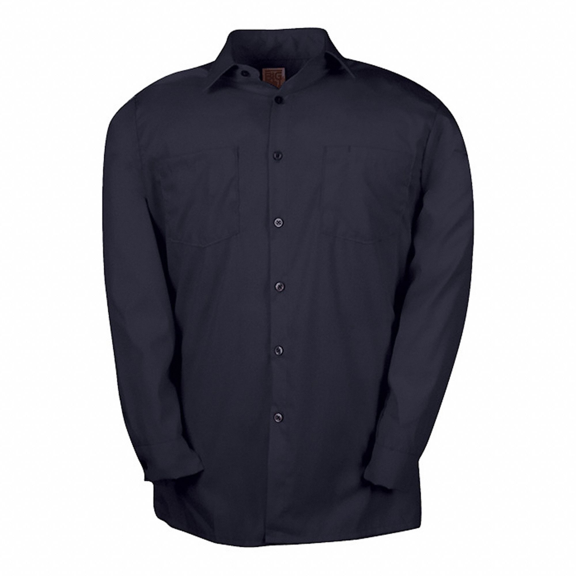 CHEMISE DE TRAVAIL HOMME 140,BLEU MARINE,2TG,COTON/POLYESTER,TISSU 6OZ,MANCHES LONGUES