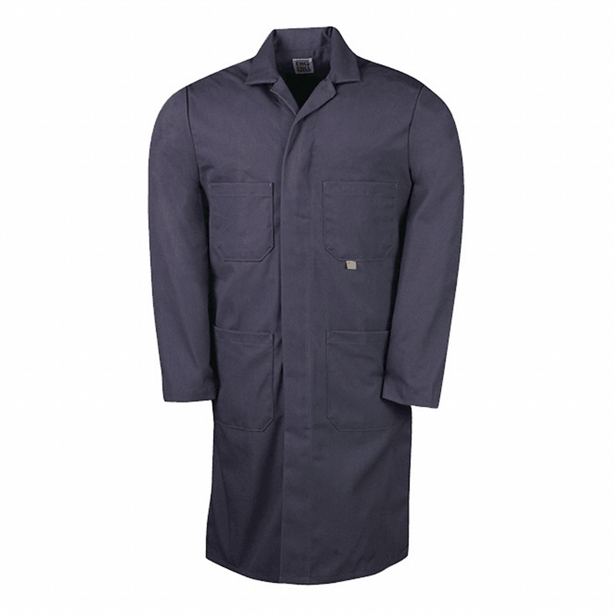 MEN'S SHOP/LAB COAT, NAVY, SIZE 3XL, 35% COTTON/65% POLYESTER, 7.5 OZ FABRIC WEIGHT