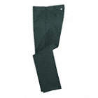 2947 WORK PANTS, GREEN, 32 X 33 IN, LOW RISE, ZIPPER, 65% POLYESTER/35% COTTON, 7.5 OZ