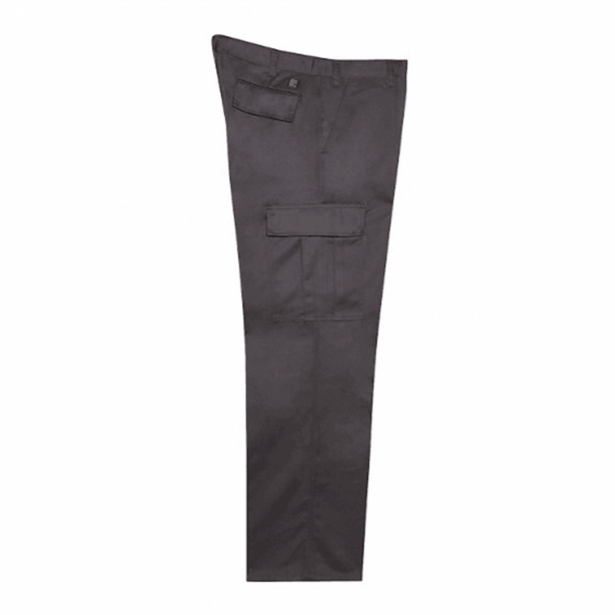 BIG BILL 3239 WORK CARGO PANTS, GREY, 34 X 40 IN, ZIPPER, 65% POLY