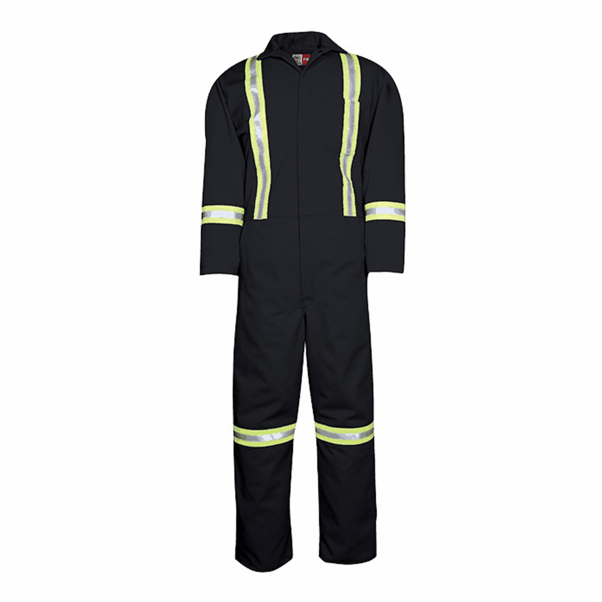 MEN'S FLAME-RESISTANT COVERALLS, XL, NAVY, 7 OZ FABRIC WEIGHT, 4 POCKETS