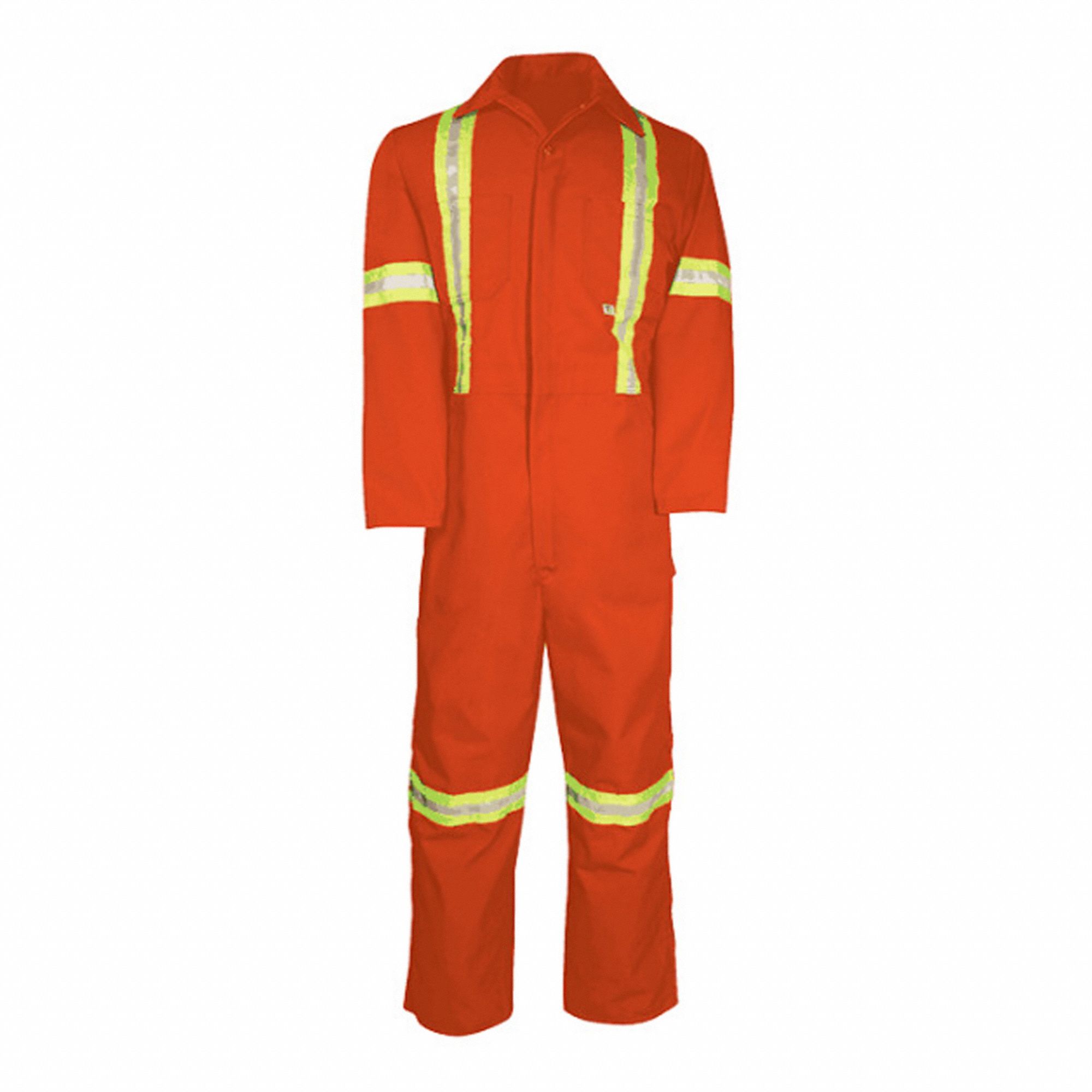 COMBINAISON 439BF, ORANGE, 48, 35% COTON/65% POLYESTER, TISSU 7,5OZ, RÉFLÉCHISSANT