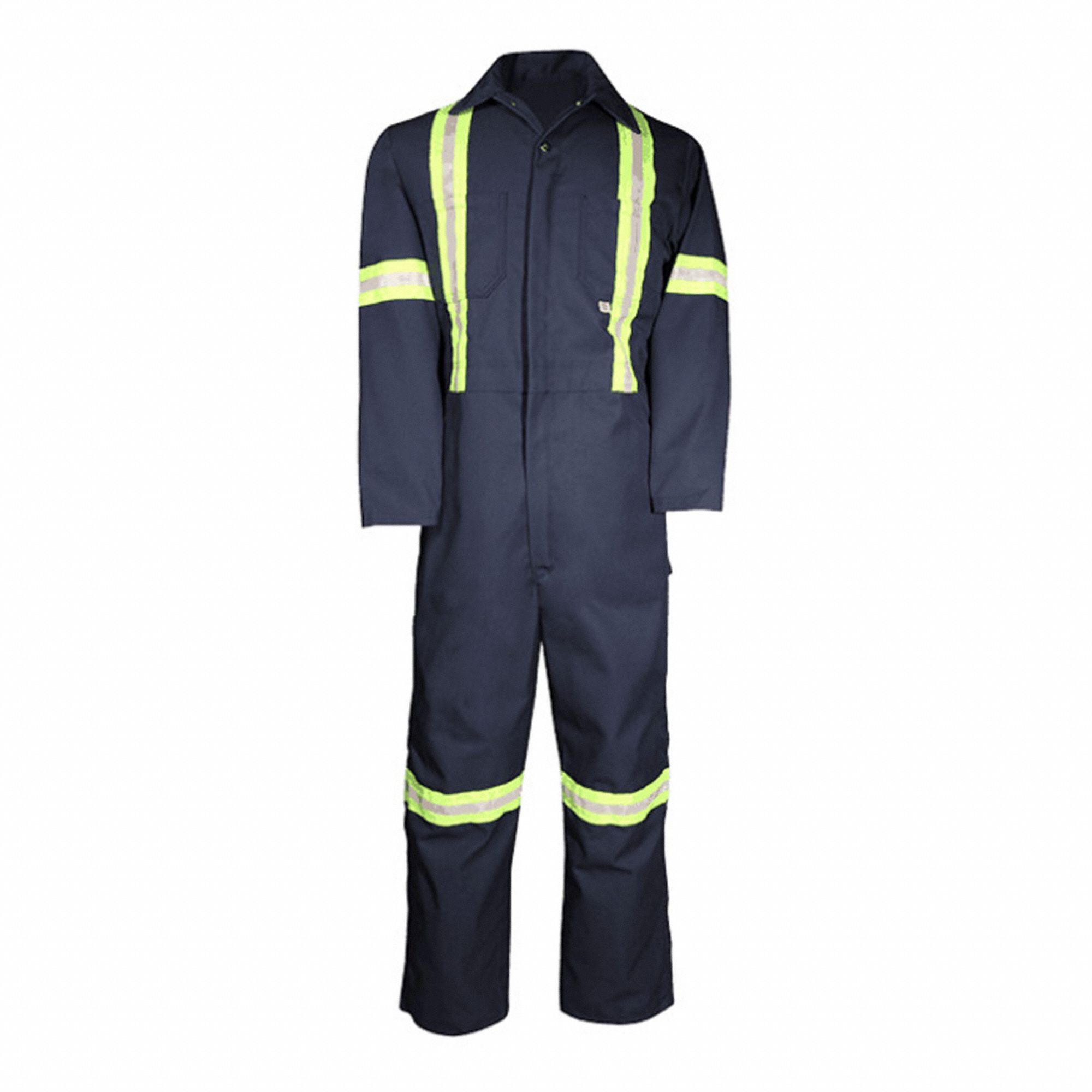 COMBINAISON 439BF,BLEU MARINE,54, 35% COTON/65% POLYESTER,TISSU 7,5OZ, RÉFLÉCHISSANTE