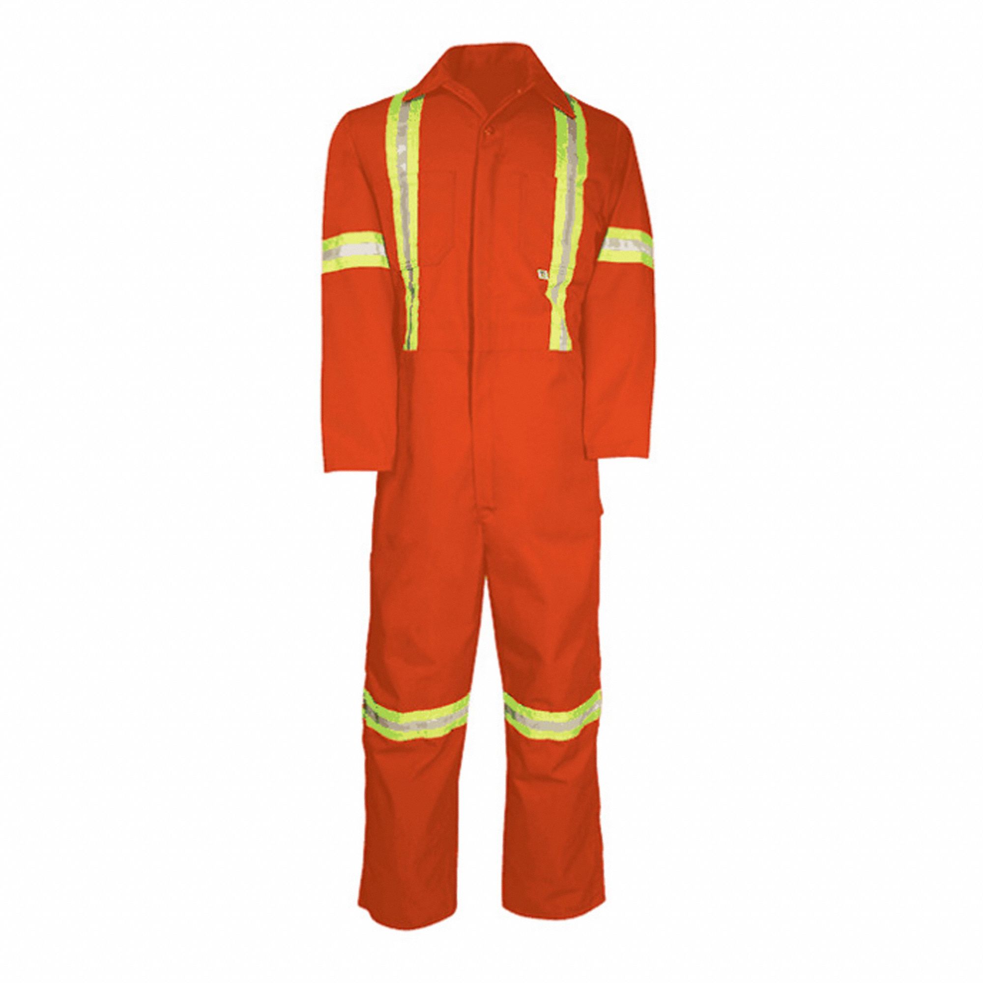 COMBINAISON 439BF,ORANGE,56,35% COTON/65% POLYESTER,TISSU 7,5OZ,RÉFLÉCHISSANTE