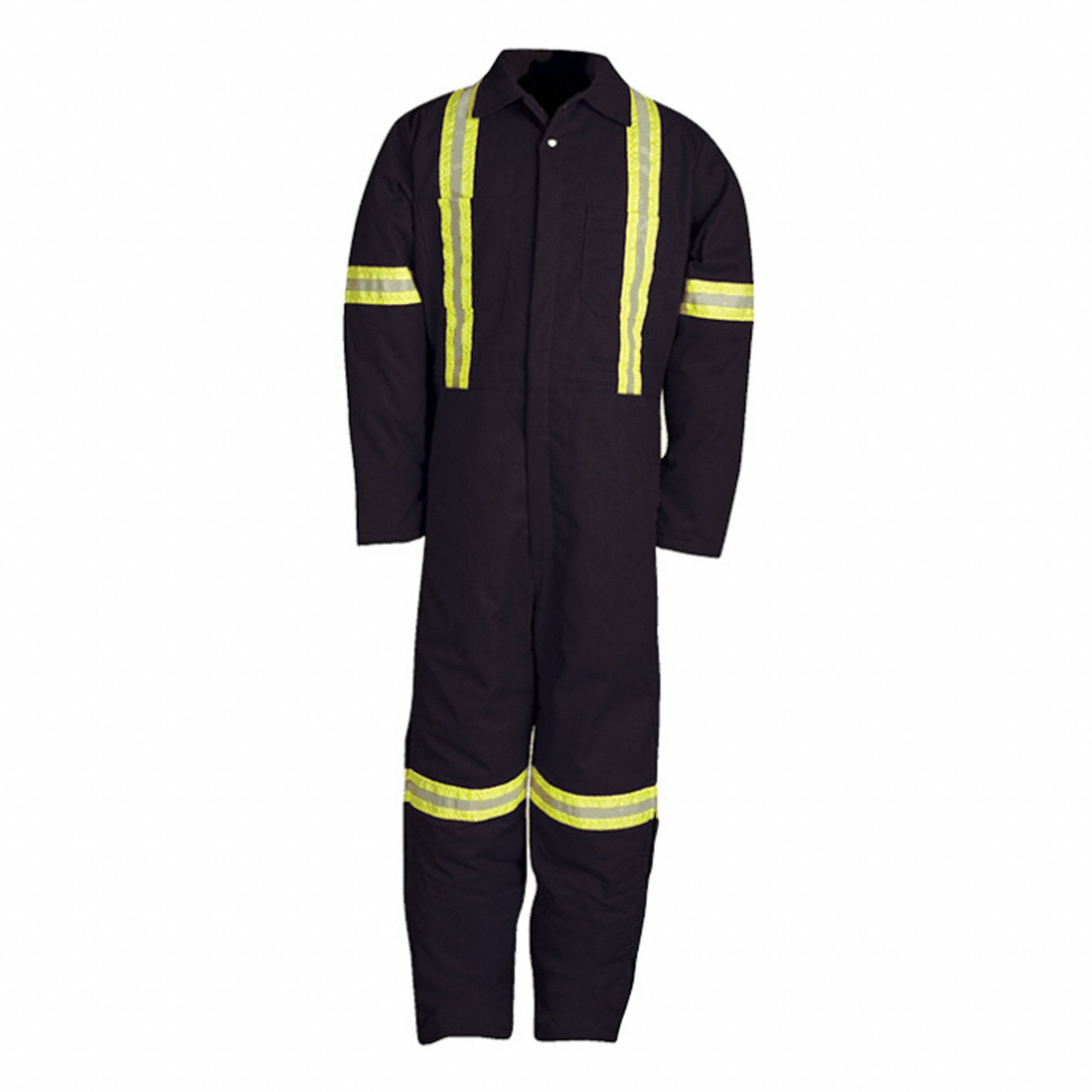 BIG BILL 837BF INSULATED COVERALLS, NAVY, SIZE S, 35 COTTON/65 POLYESTER, 7.5 OZ FABRIC Work
