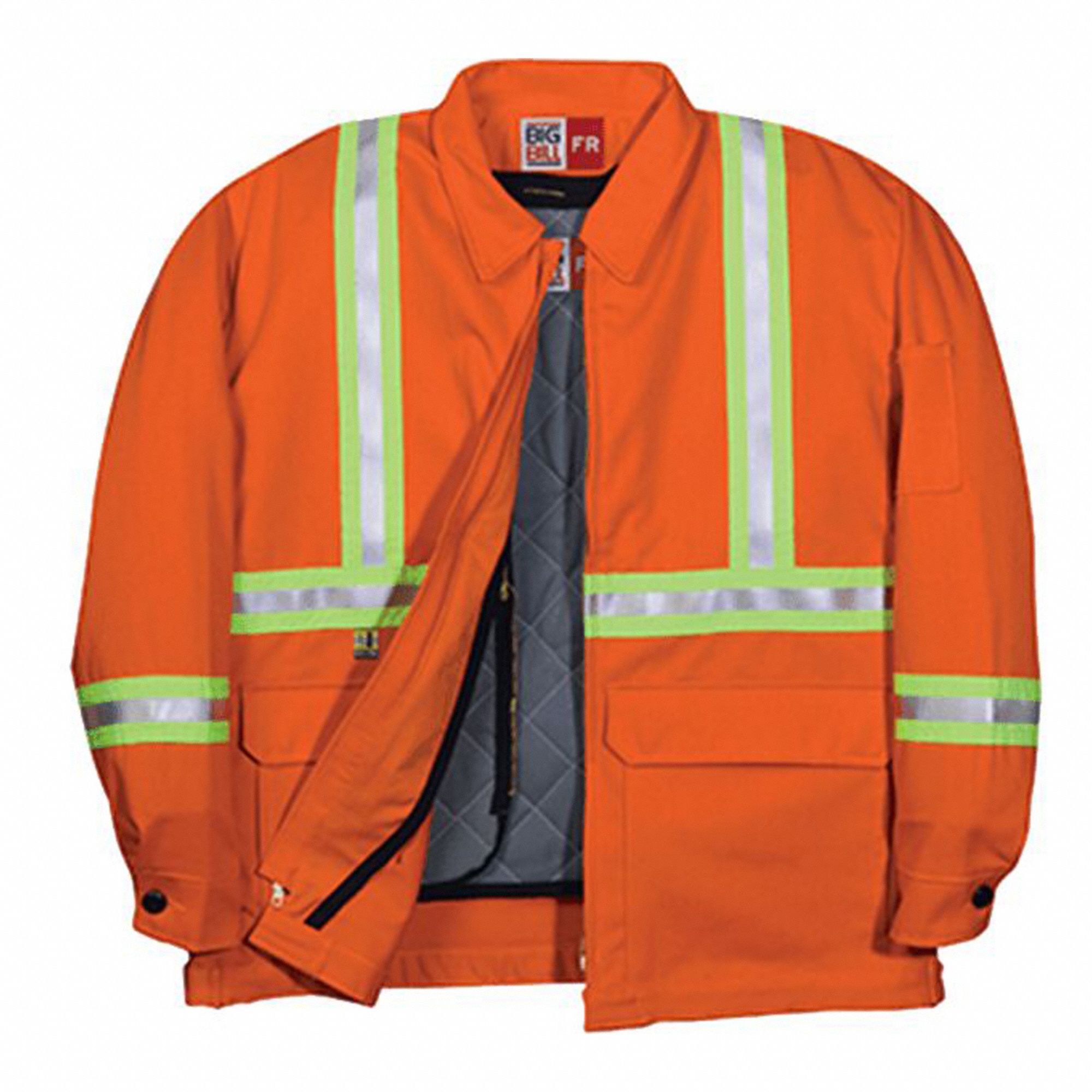 FLAME RESISTANT JACKET,SZ L,ORANGE