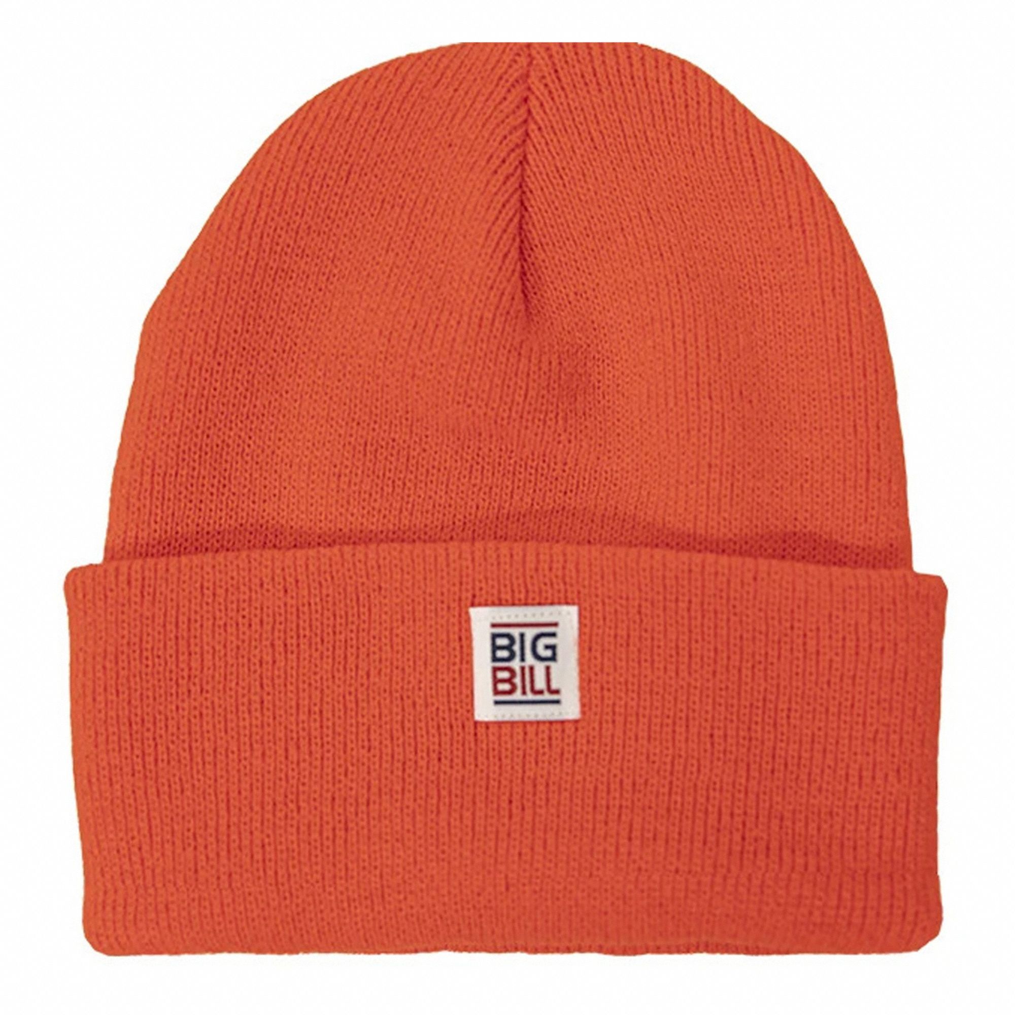 BIG BILL KNITTED CAP, ORANGE, UNIVERSAL SIZE, ACRYLIC, HIGH