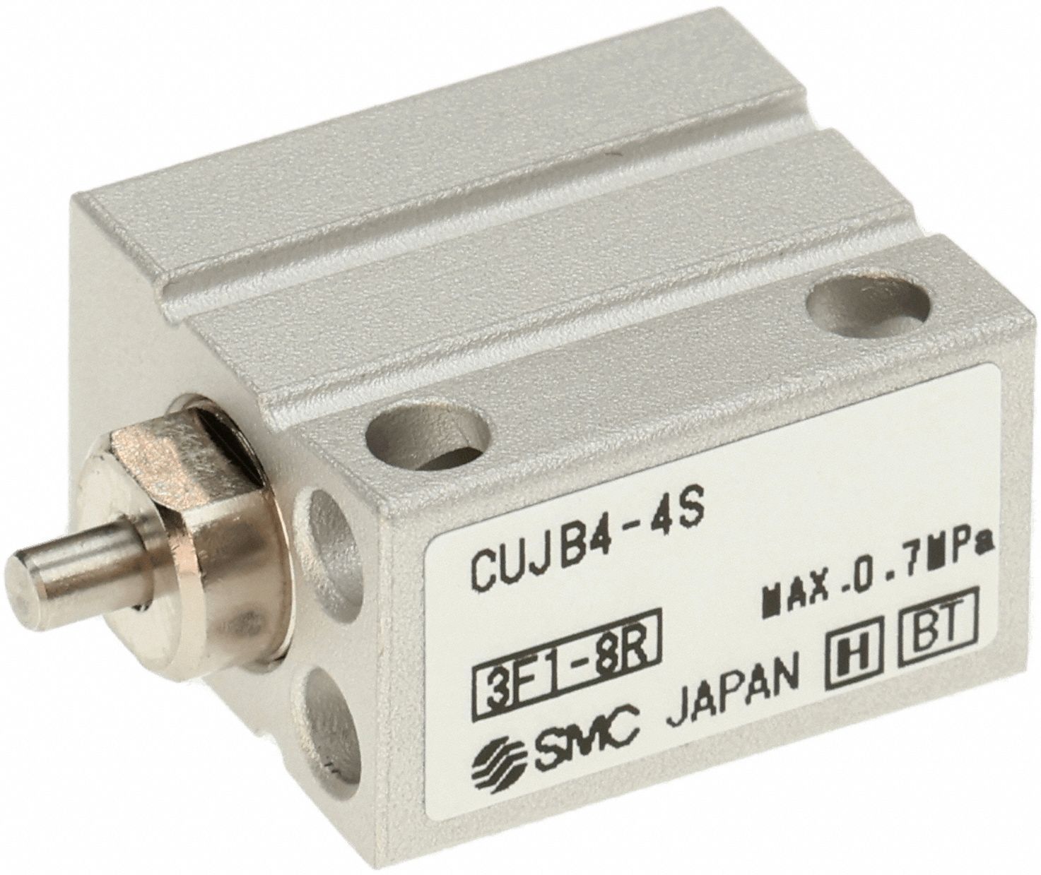 Compact Cylinder: 4 mm Bore Dia, 4 mm Stroke Lg, Non-Magnetic Piston, Basic Mount, Rotating Rod