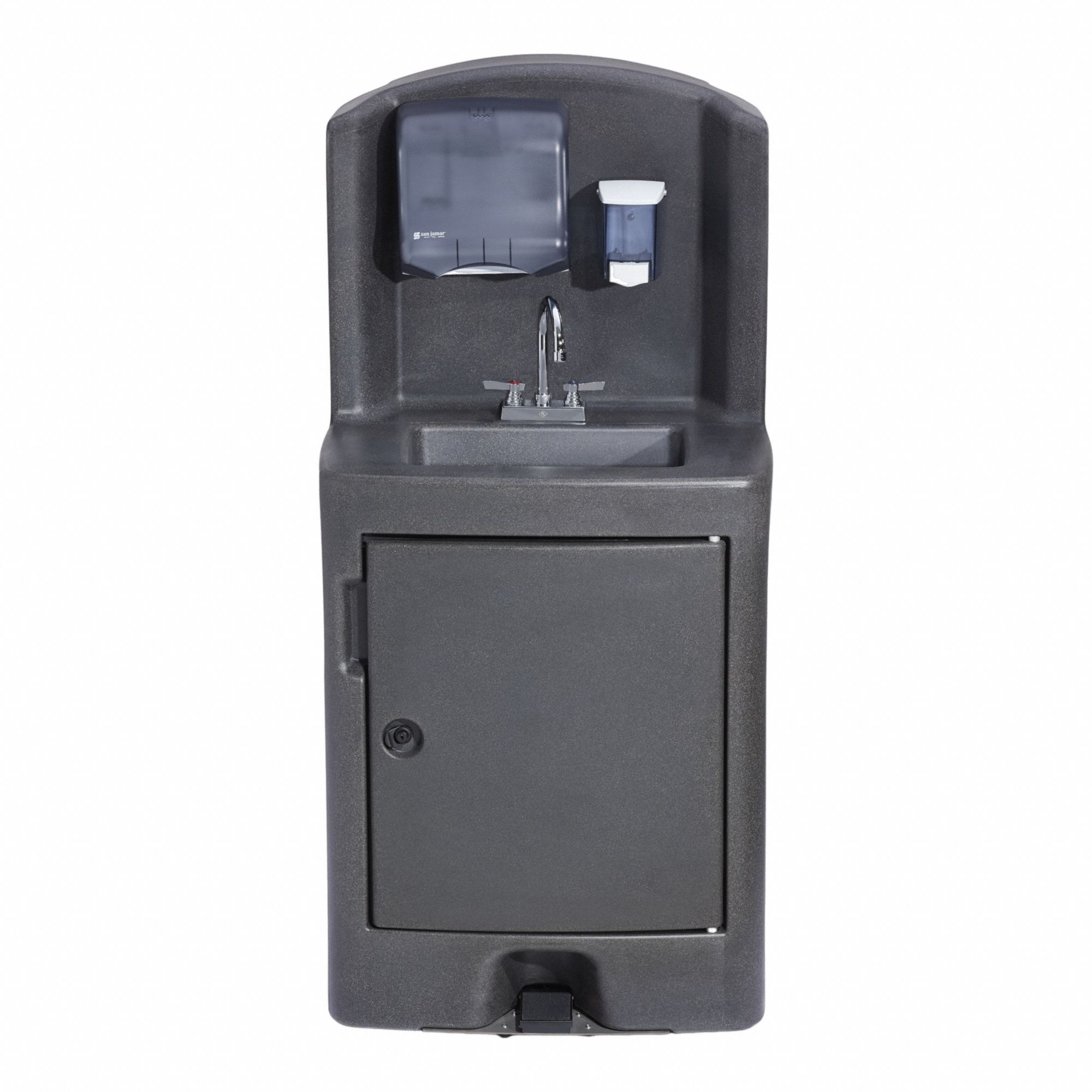 CROWN VERITY Portable Hand Sink: Water Heater Included, Single Foot Pedal, 0.9 gpm Flow Rate (MPN CV-PHS-5). Key specifications — Brand: CROWN VERITY.
