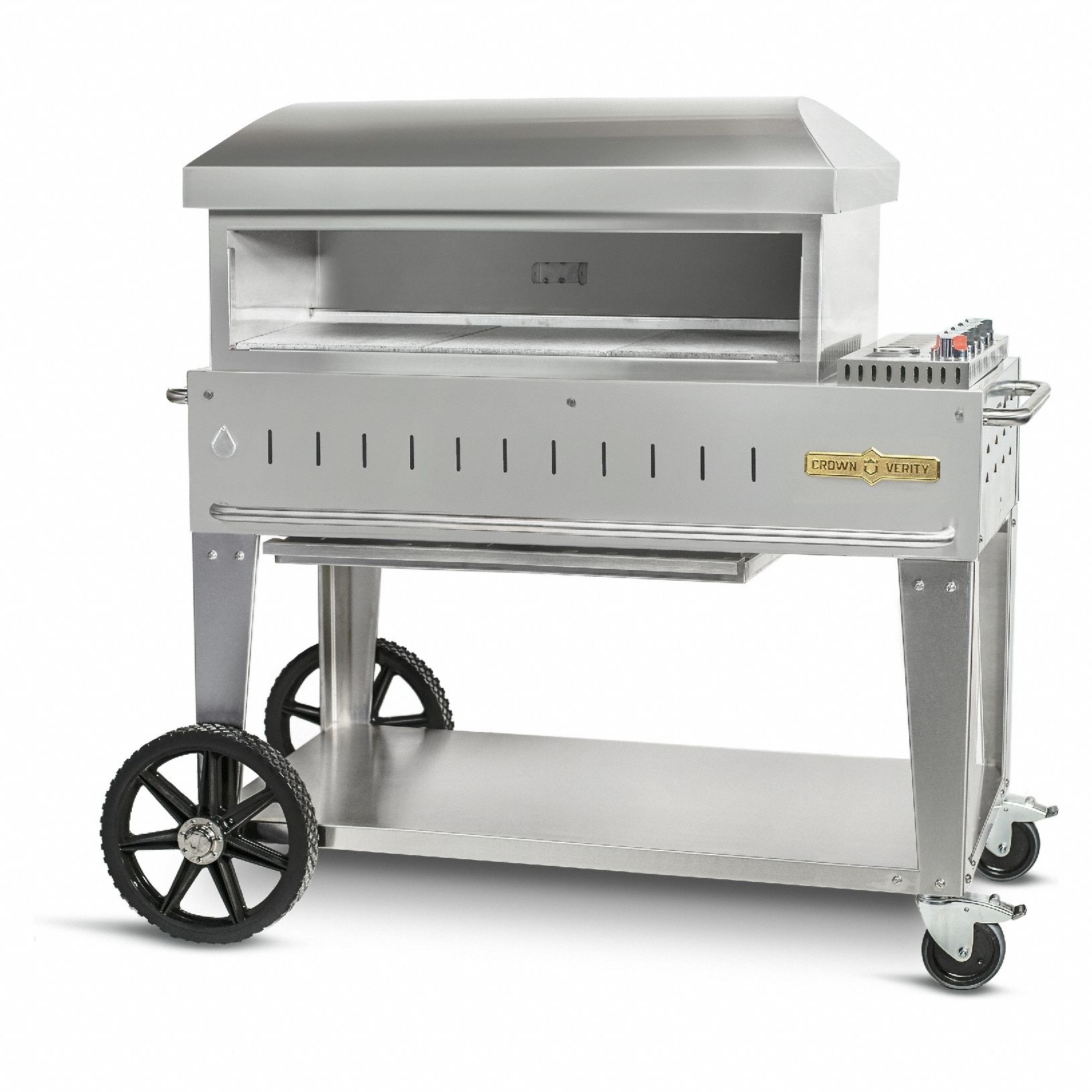 Natural Gas Grill: Natural Gas, 3 Burners, 42, 500 BtuH Heating Capacity, 53 in Overall Ht, 342 lb Wt