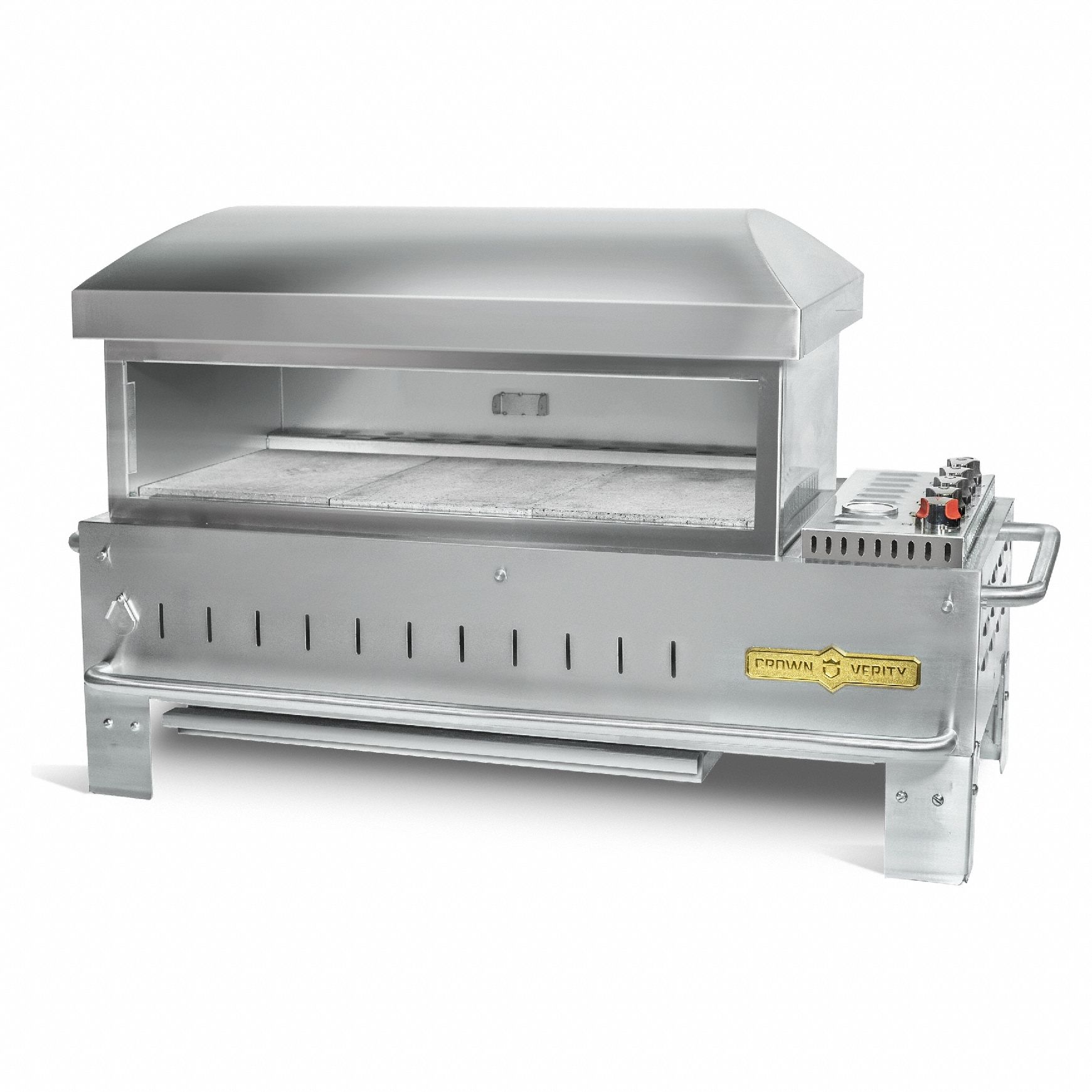 Natural Gas Grill: Natural Gas, 3 Burners, 42, 500 BtuH Heating Capacity, 33 in Overall Ht, 283 lb Wt