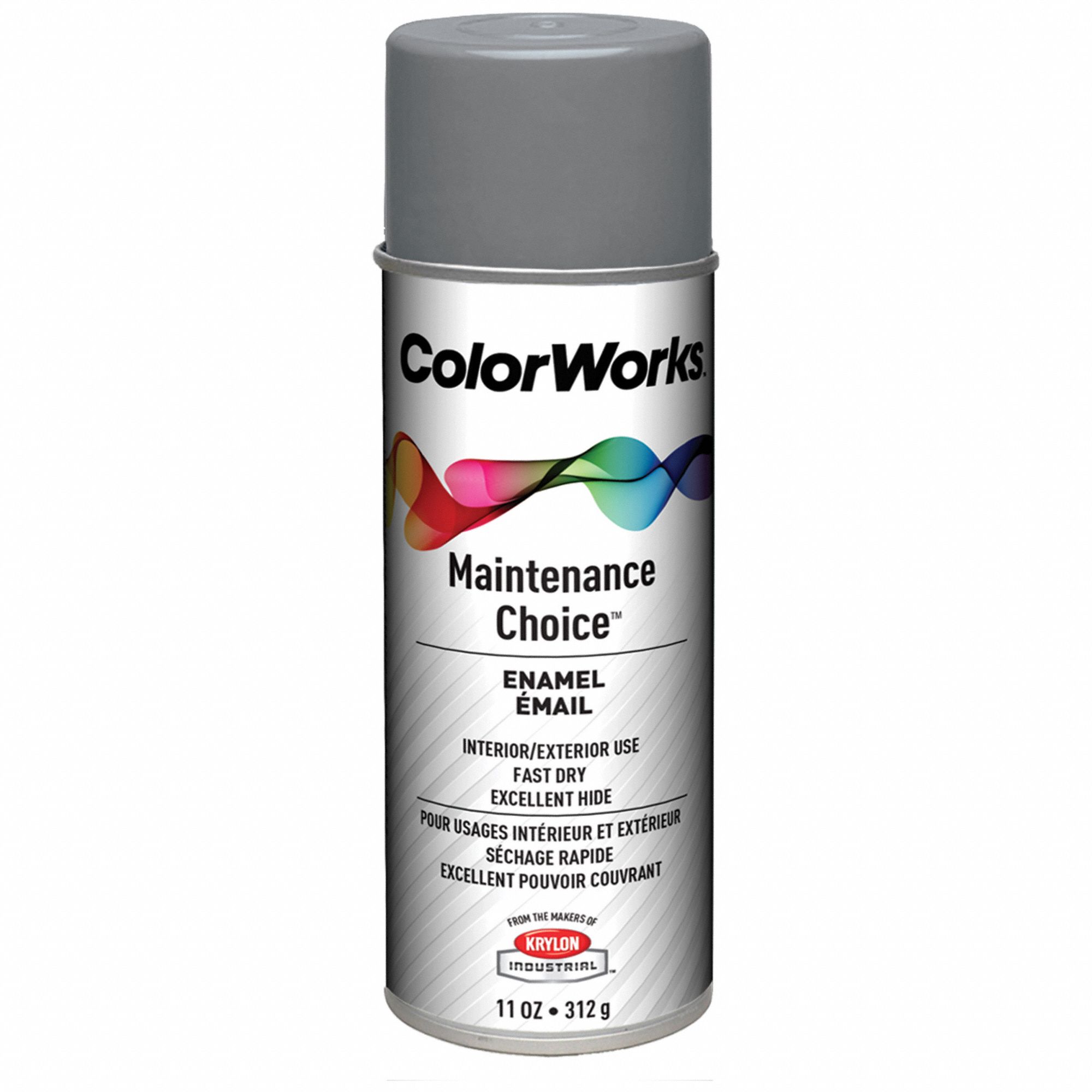 KRYLON INDUSTRIAL Spray Paint, Industrial Gray, Gloss 54TH05CWBK01067 Grainger