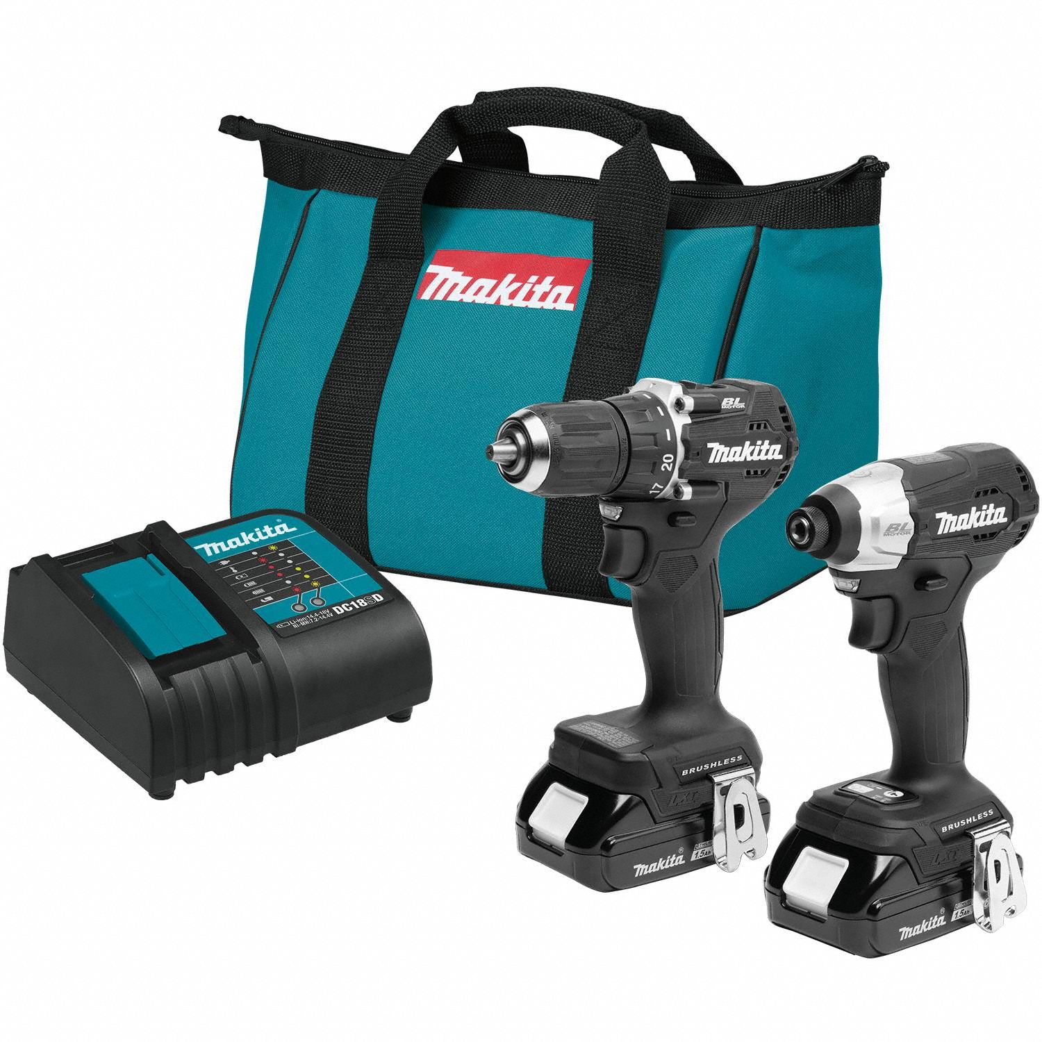Cordless Tool Combination Kit: 2 Tools, Drill/Driver/Impact Driver, 18 V DC Volt, LXT®, LXT®