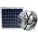 ATTIC EXHAUST FAN, GABLE MOUNT, SOLAR, MAX 1,550 SQ FT ATTIC, 1,000 CFM MAX, MANUAL