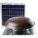 ATTIC EXHAUST FAN, ROOF MOUNT, SOLAR, MAX 1,600 SQ FT ATTIC, 1,000 CFM MAX, MANUAL, BROWN STEEL