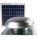 ATTIC EXHAUST FAN, ROOF MOUNT, SOLAR, MAX 1,600 SQ FT ATTIC, 1,000 CFM MAX, MANUAL, STEEL