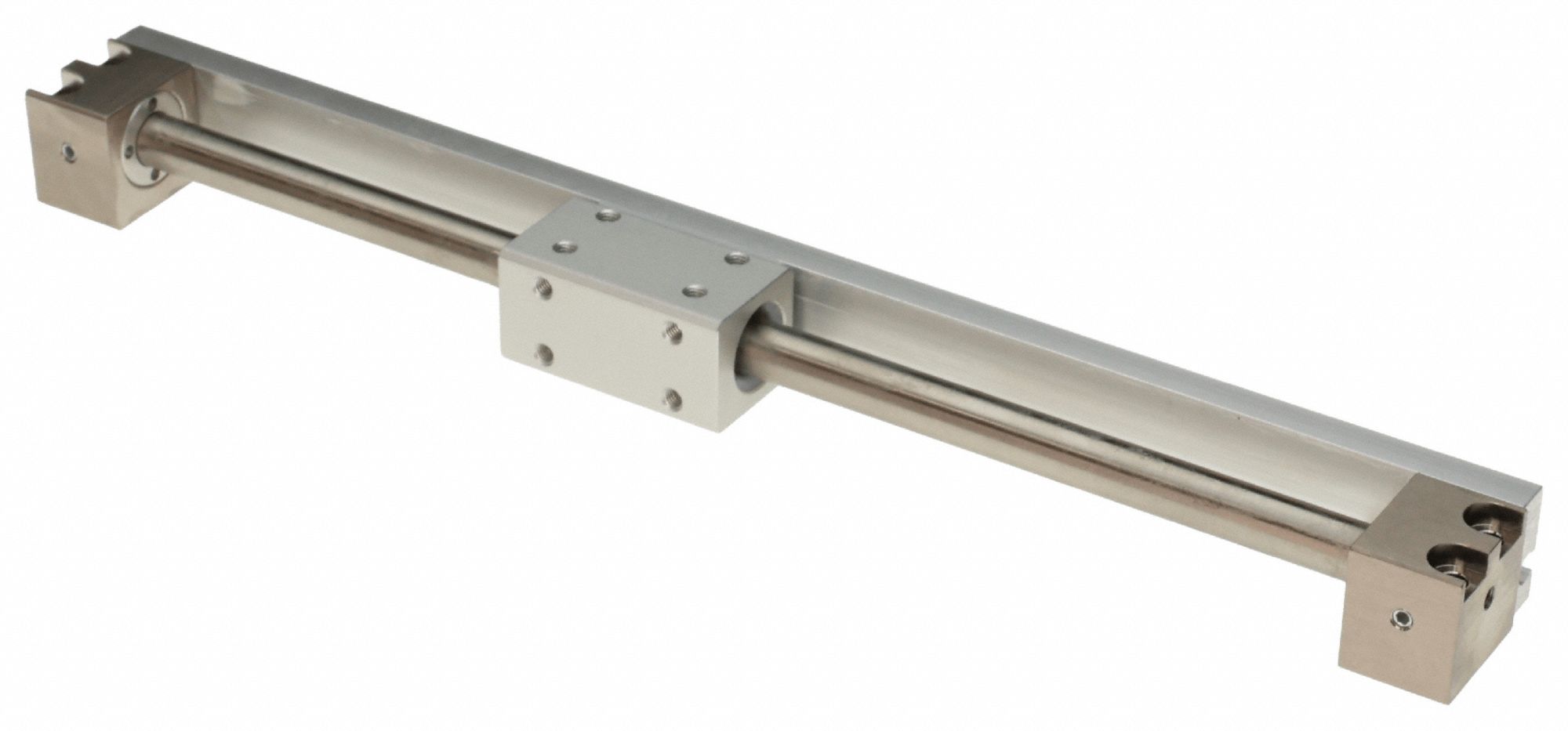 Rodless Air Cylinder: Aluminum, Direct Mounting, Magnetic Piston, Rubber Bumper, 6 mm Bore Dia