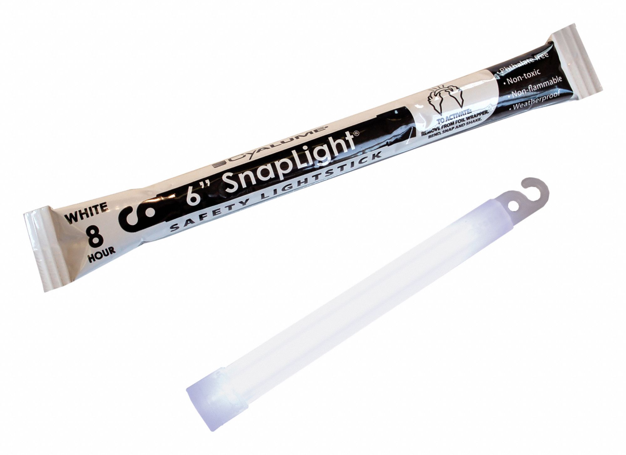 SNAPLIGHT,WHITE,6 IN L,8 HR,PK10