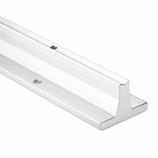 THOMSON, 1/2 in Shaft Dia, 24 in Lg, Pre-Drilled Linear Shaft Support ...