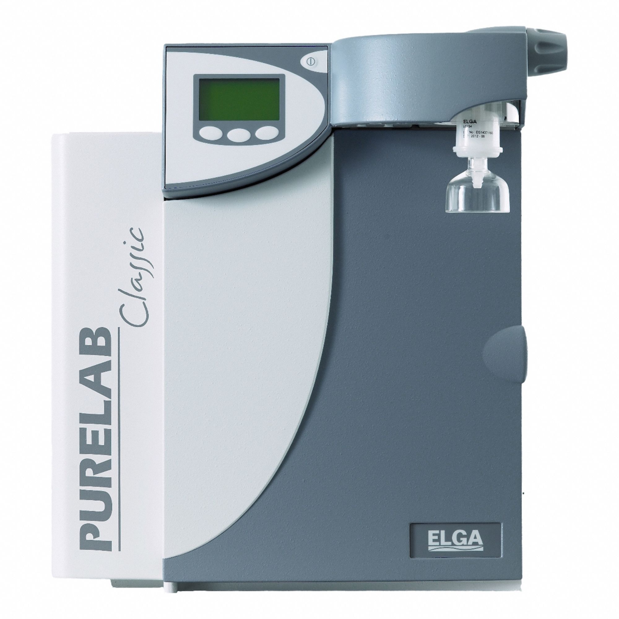 Water Purification System: Type I Water, 2 lpm Flow Rate, 18.2 Megohm, 10 L Capacity, 1/4" NPT