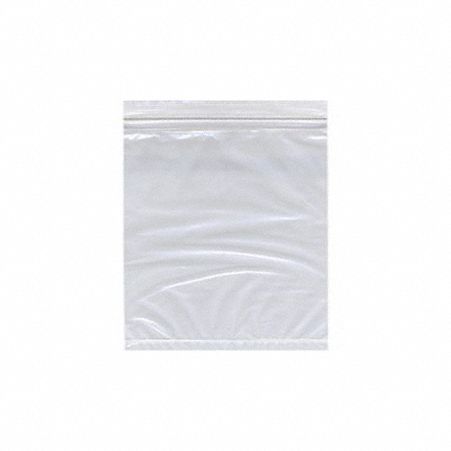 Reclosable Bag: 2 mil Thick, 10 in Wd, 12 in Lg, Hang Hole Not Included, 1, 000 PK