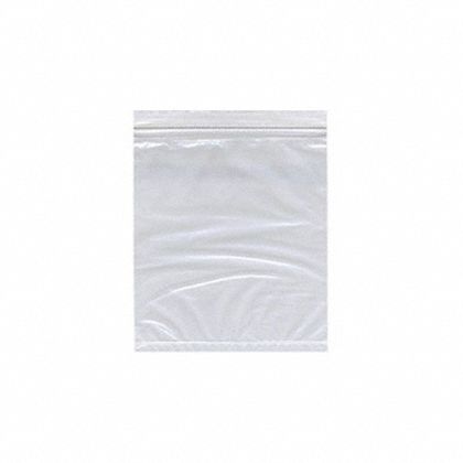 Reclosable Bag: 2 mil Thick, 13 in Wd, 15 in Lg, Hang Hole Not Included, 1, 000 PK