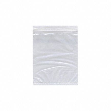Reclosable Bag: 4 mil Thick, 13 in Wd, 18 in Lg, Hang Hole Not Included, 500 PK