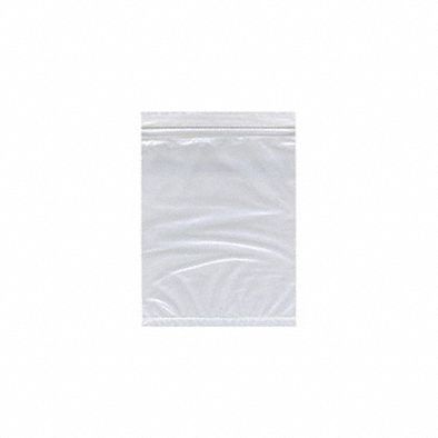 Reclosable Bag: 2 mil Thick, 9 in Wd, 12 in Lg, Hang Hole Not Included, 1, 000 PK