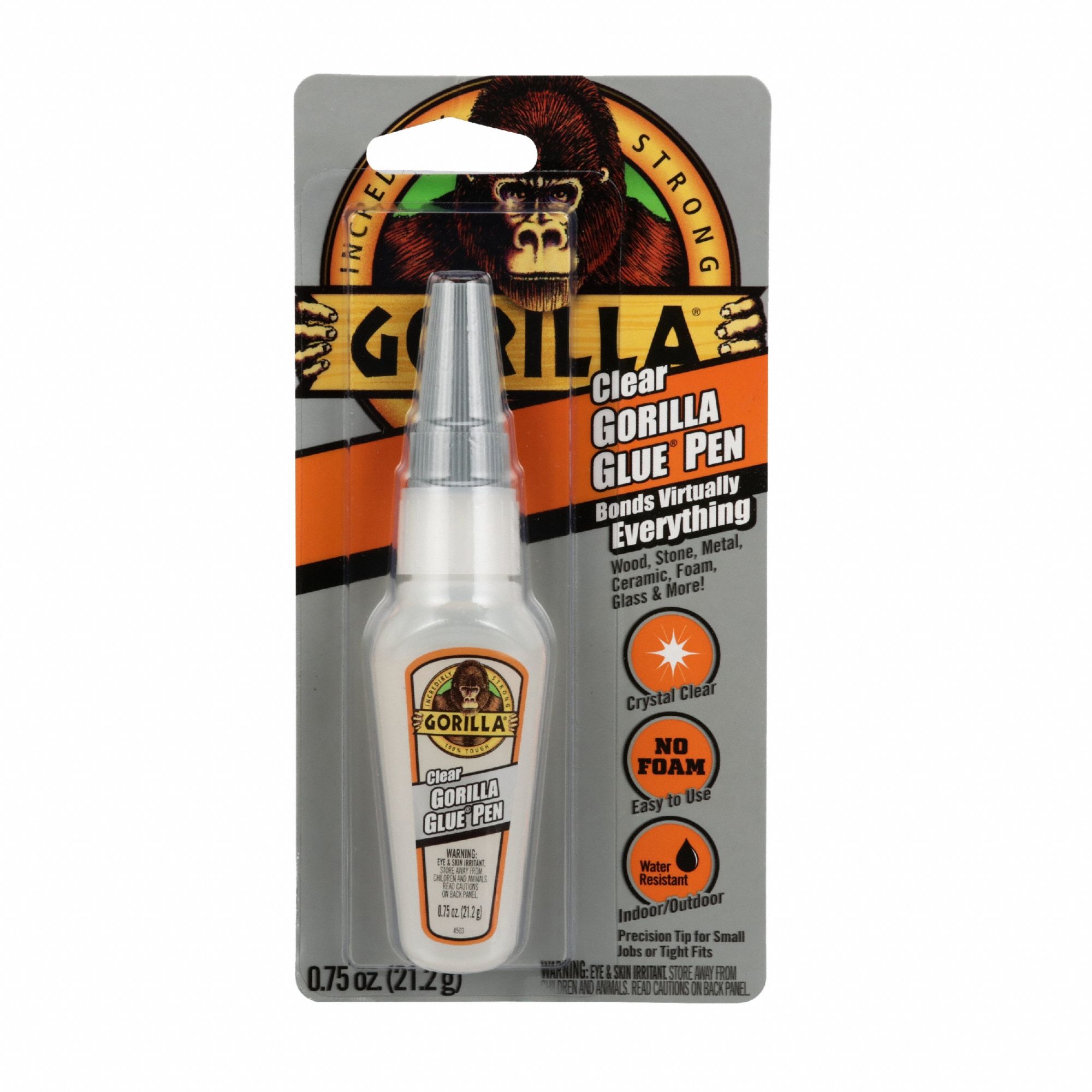 Glue: Crystal Clear Pen, 0.75 fl oz, Tube, Clear, Interior/Exterior