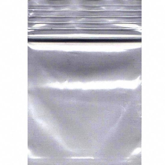 Reclosable Bag: 2 mil Thick, 3 in Wd, 5 in Lg, Hang Hole Not Included, 1, 000 PK