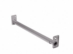 Closet Pole: 1 in Rod Dia, 120 in Max Rod Lg, Zinc, Gray