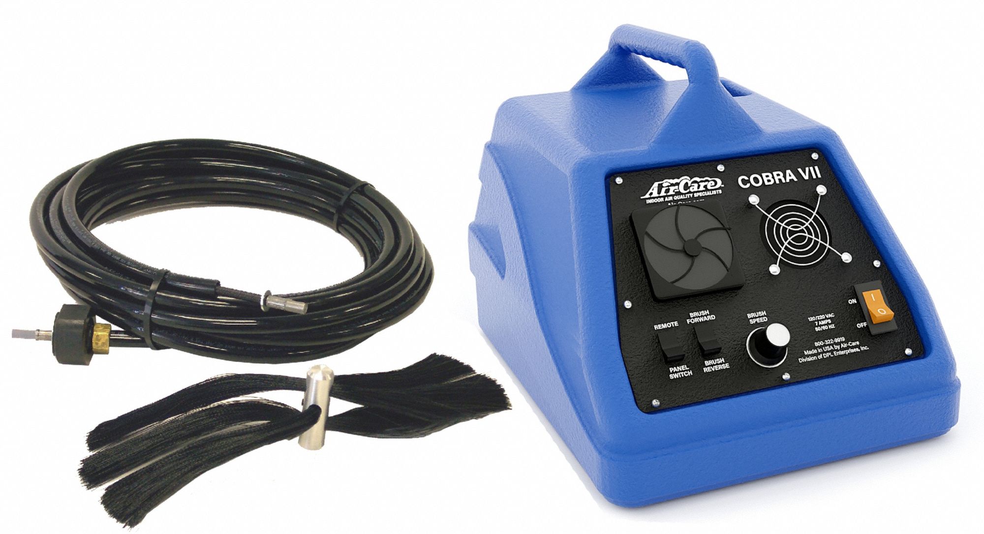 Air Duct Cleaning Tool: Negative Air Pressure, 2, 000 sq ft Coverage Area - Max, 90V