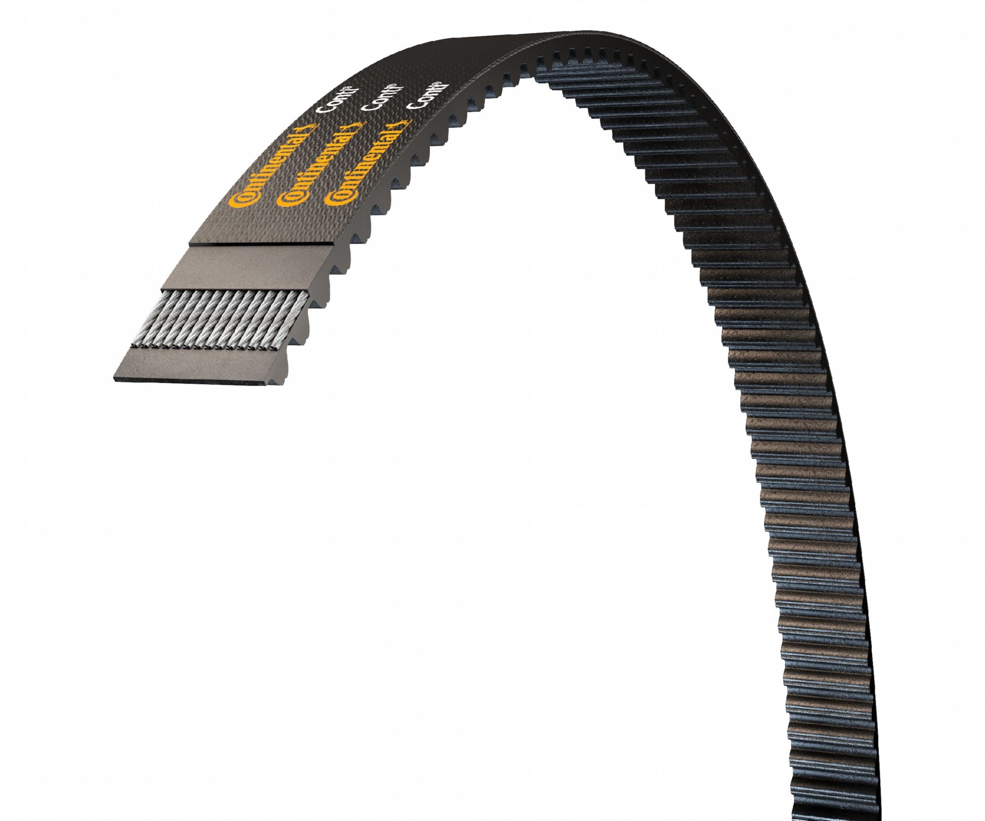 Timing Belt: One Side, Curvilinear, Conti® Hawk PD, 20 mm Pitch, 170 mm Top Wd, 20304146