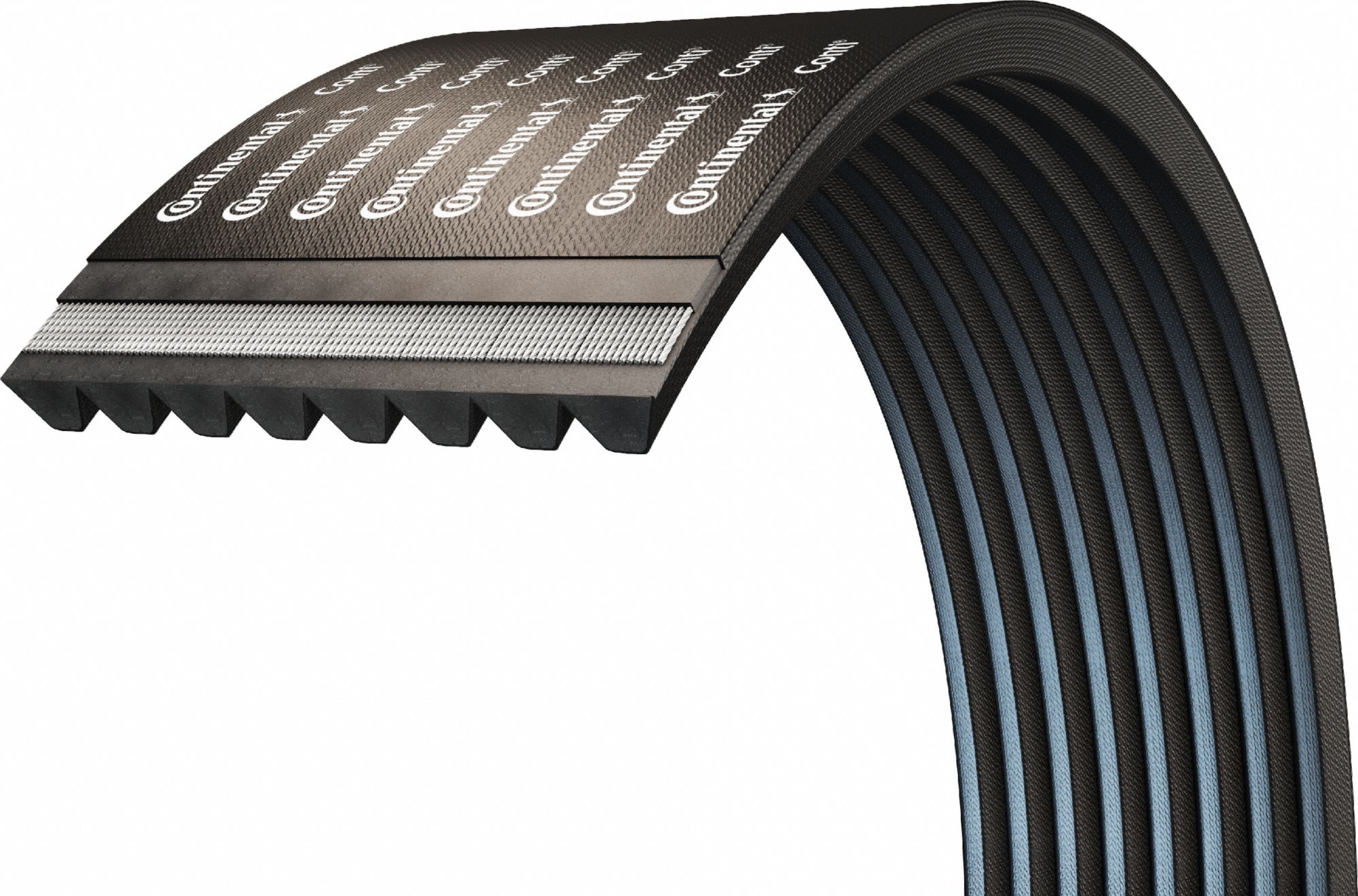 CONTINENTAL V-Belt: 8/C210, 8 Ribs, 214 in Outside Lg, 7 3/64 in Top Wd, 17/32 in Thick (MPN 20056720)
