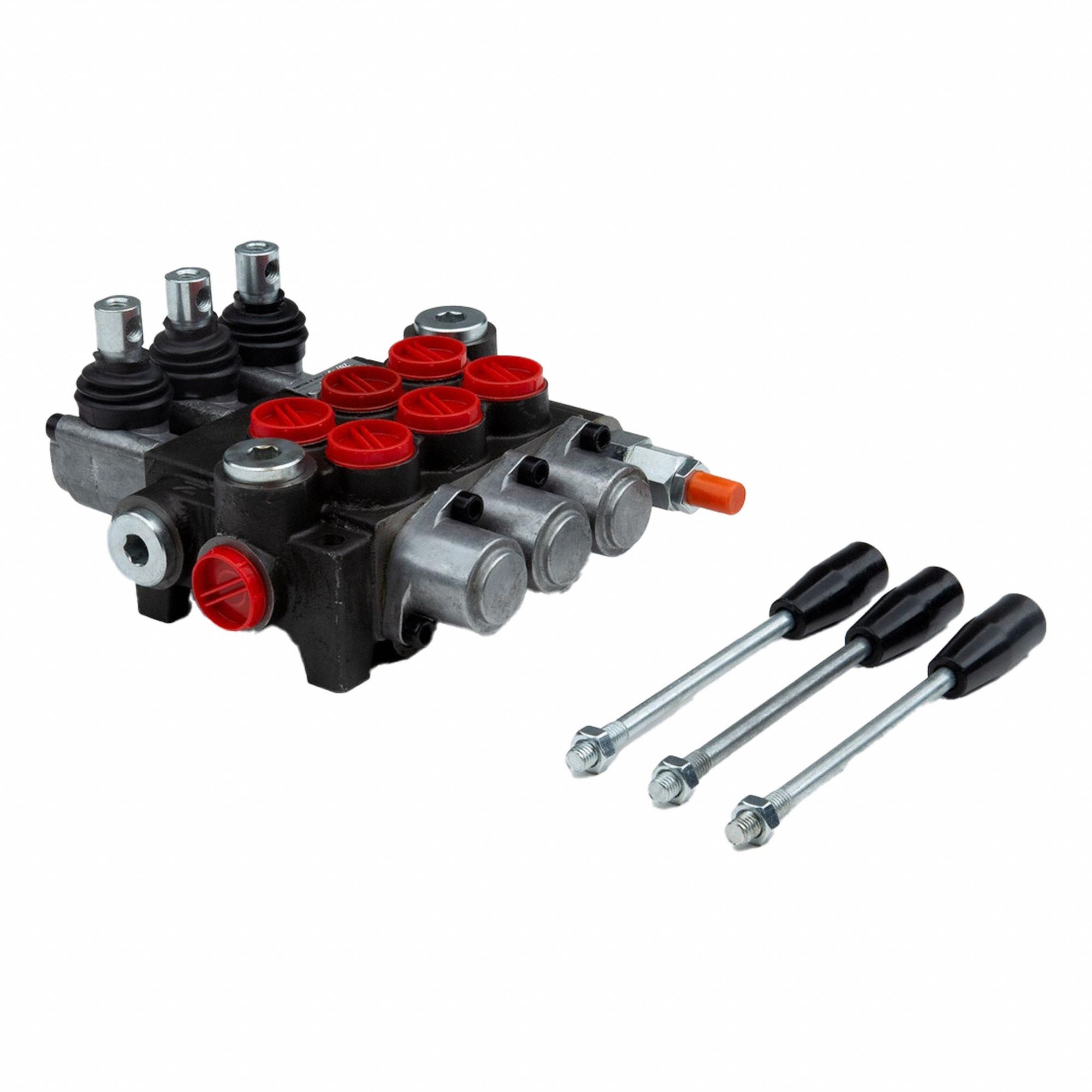 Hydraulic Directional Control Valve: Four-Way / Three Positions, Tandem Center, 3 Spools