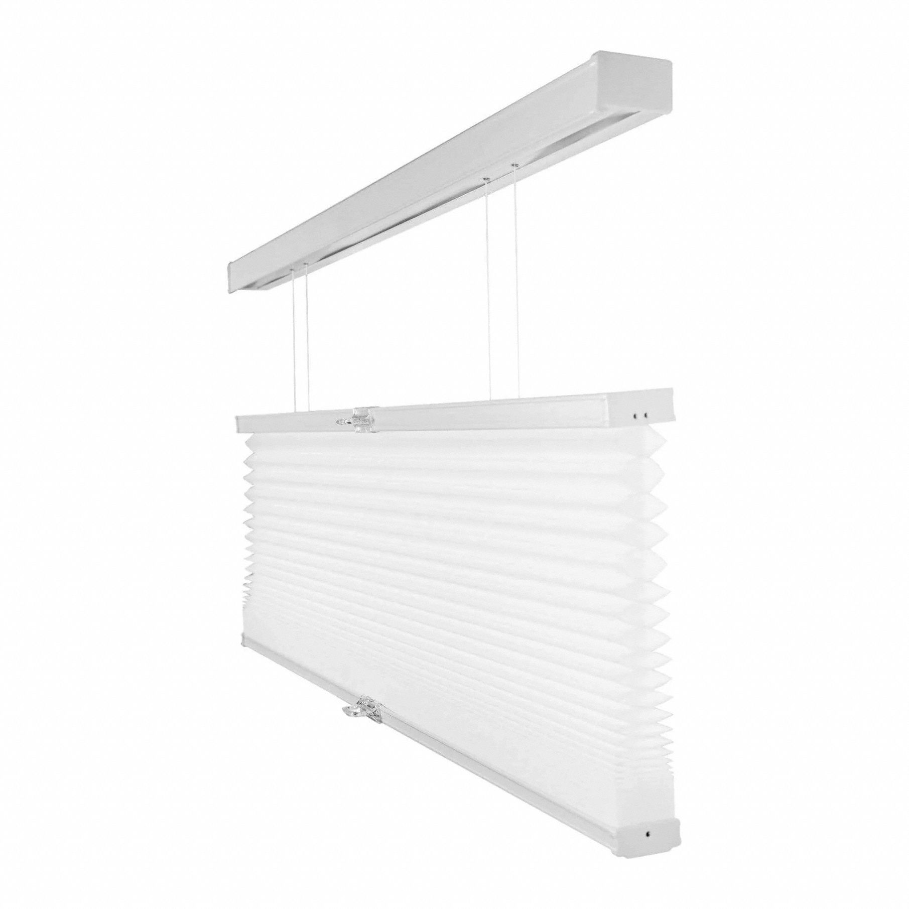 Top-Down Bottom-Up Cordless Cellular Shade: Blackout, 72 in Ht, 72 in Wd, White