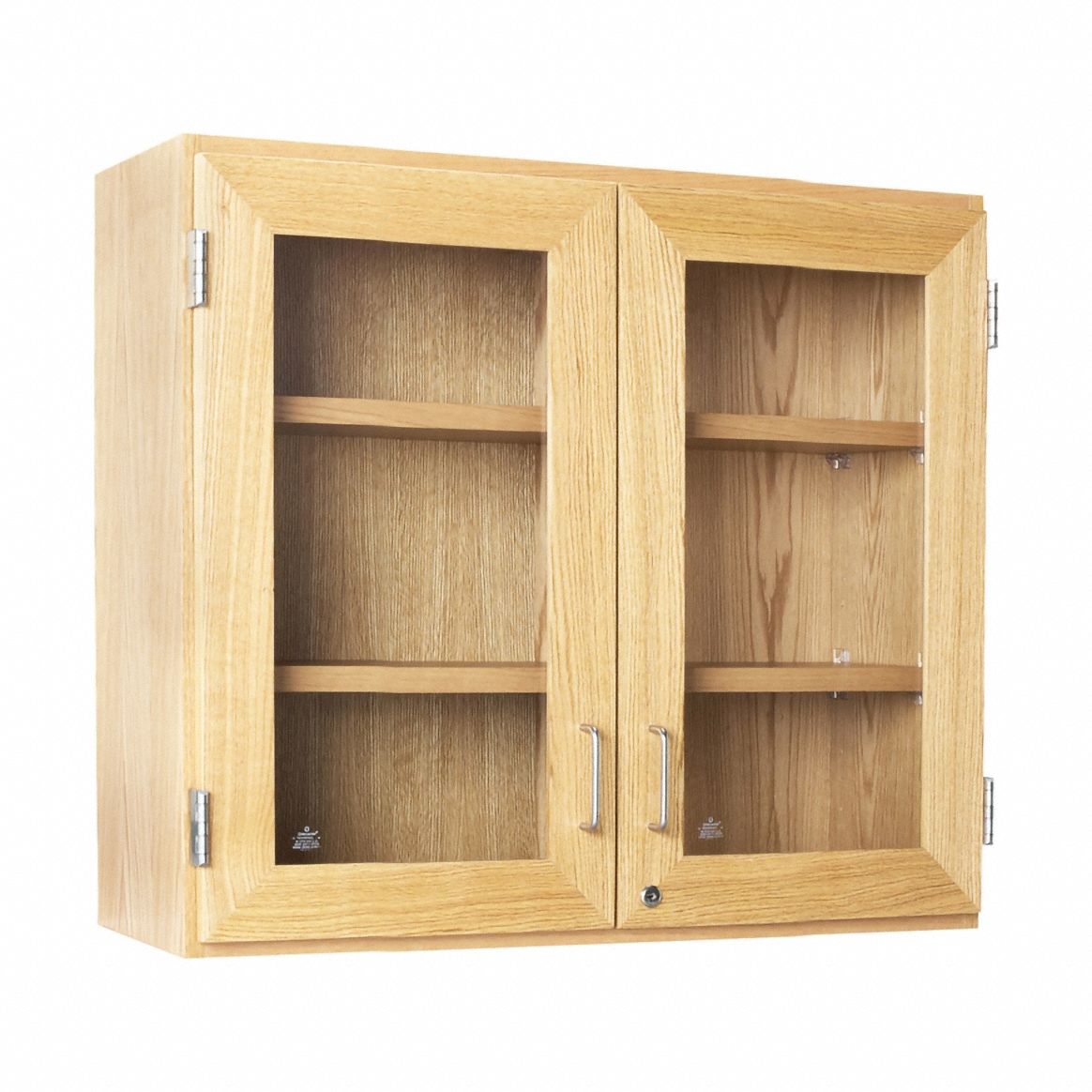 Wall Mounted Cabinet Glass/Oak