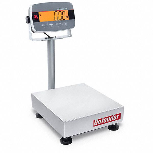 Bench Scale: 60 lb Wt Capacity, 19 1/4 in Weighing Surface Dp, 12 in Weighing Surface Wd