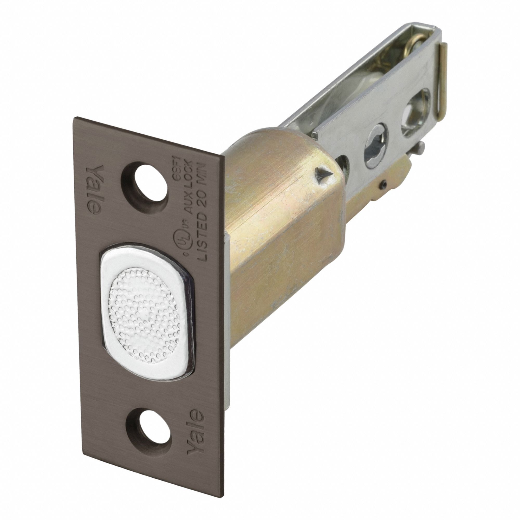 Deadbolt Lock: Cylindrical, Core Not Included, 1 3/8 in Door Thick - Max, Bronze